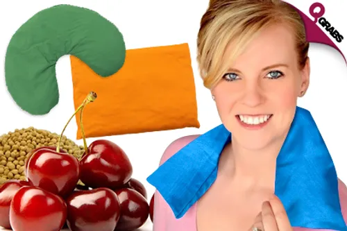 From QR69, Get Some Hot & Cold Therapy with a Cherry Stone Pillow - Available in Three Shapes for Targeted Healing! (Up to QR555 Value)